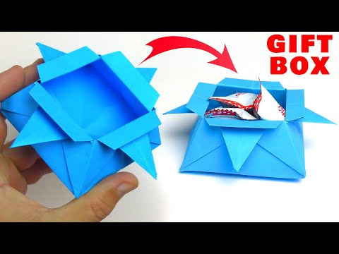 Christmas Star Box Easy DIY [No Glue]. How to make paper gift box origami