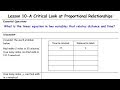 Proportional Relationships and Linear Equations