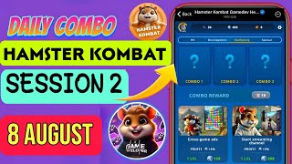Hamster Kombat Game Dev Daily Combo | 8 August Hamster Kombat Daily Combo | Hamster Daily Combo