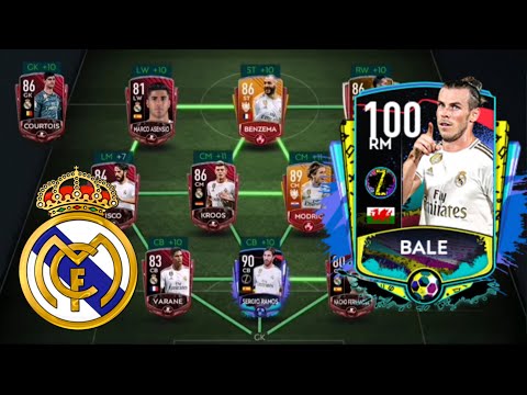 100ovr Full Real Madrid Squad! Road to Gareth Bale! - Fifa Mobile 20 - Zidane Career Part 3 - 9tube.tv