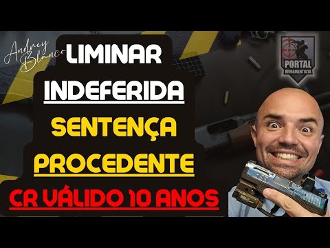 LIMINAR INDEFERIDA - SENTENÇA PROCEDENTE - UNIÃO CONDENADA À PAGAR 4 MIL REAIS - CR VÁLIDO 10 ANOS