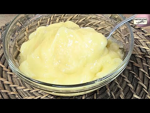 🍋 CREMA PASTELERA de LIMÓN🍋 con AGUA❗ FÁCIL y ECONÓMICA, SIN LECHE y SIN GLUTEN❗