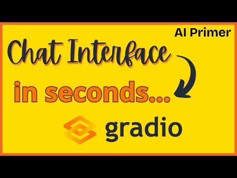 Chat UI in 5 lines of code 💬 ft. Gradio | Tech Primers