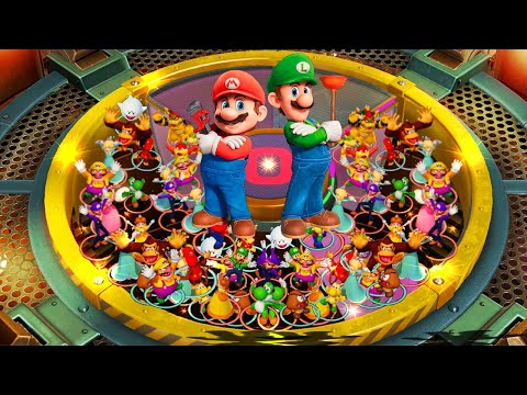 Super Mario Party - Team Neighbor Battles - Mario Brothers vs Bowser Father