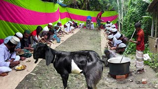 Cooking Full Goat in Village for Poor Villagers | মাদ্রাসার ছাত্রদের জন্য আস্ত খাসীর মাংস রান্না
