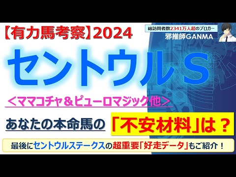 【セントウルステークス2024 有力馬考察】ママコチャ＆ピューロマジック他 人気馬5頭を徹底考察！