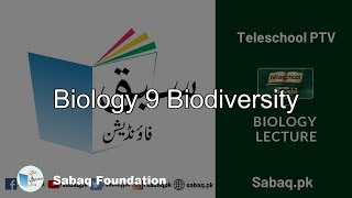 Biology 9 Biodiversity