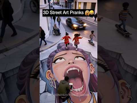 K-pop demon hunters 3D Street Art Prank😳 Golden 22 #kpopdemonhunters #kpop #funny