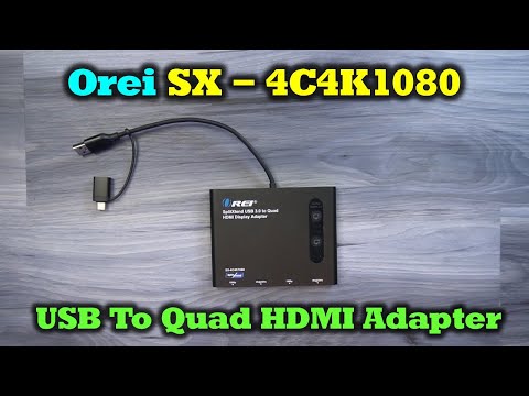 Orei SplitXend SX-4C4K1080 | Four External Monitors Through a Single USB Port!