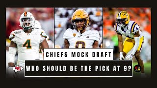 🚨FINAL Kansas City CHIEFS MOCK DRAFT! 4.0🏹 The Pick at No. 9 is...