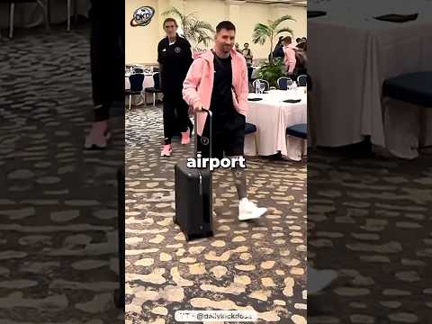 Lionel Messi  SHOCKING incident at Airport 🤯 #messi #shorts