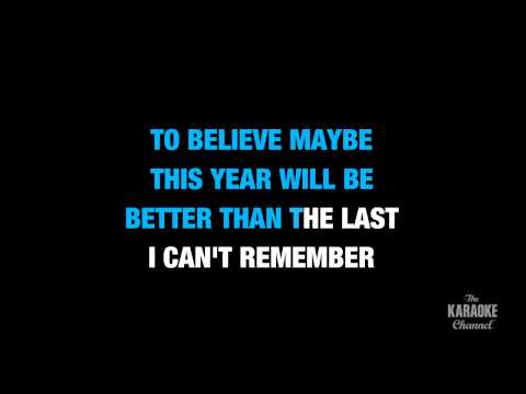 A Long December in the Style of “Counting Crows” karaoke video with lyrics (no lead vocal)