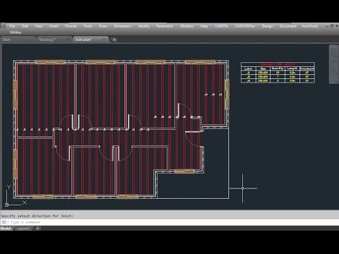 AutoCAD Architectural: Automatic Joist Layout in...