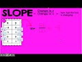 Finding Slope from a Table