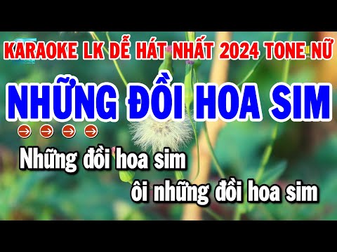 Karaoke Liên Khúc Nhạc Sống Tone Nữ Beat Dễ Hát 2024 | Những Đồi Hoa Sim – Chỉ Có Bạn Bè Thôi