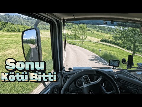 TIRIMLA SERT VİRAJLARDAN SONRA YÜKÜN DEVRİLDİĞİNİ FARKETTİM!