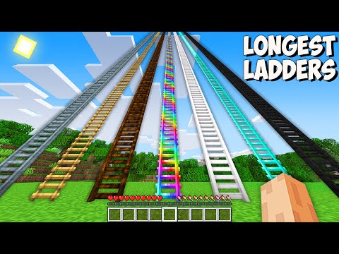 Where does THE LONGEST LADDER lead in Minecraft? I found THE BIGGEST SECRET LADDER !