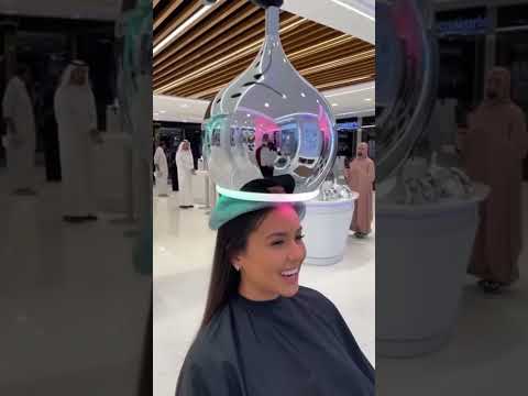 Futuristic Concept - Hair Transformation AI MACHINE PLATE BARBER 4.0 - ICE BLUE