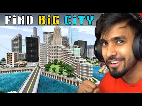 I FIND BIGGEST CITY IN MINECRAFT | MINECRAFT LIVE GAMEPLAY !