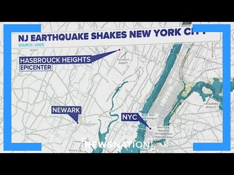 YouTube video thumbnail: Small Earthquake Shakes Parts of New Jersey and New York