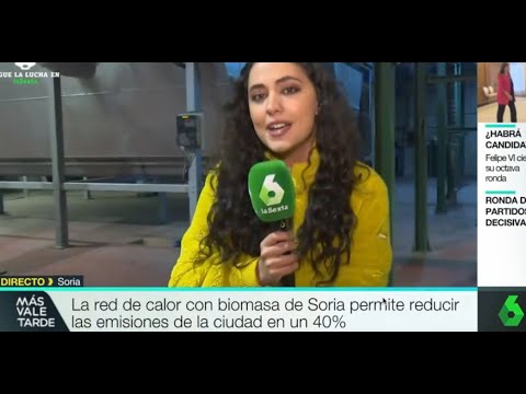 REBI SLU: Un equipo de La Sexta se desplaza a la Red de Calor de Soria