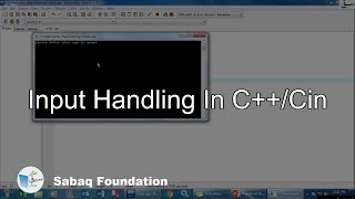 Input Handling In C++/Cin