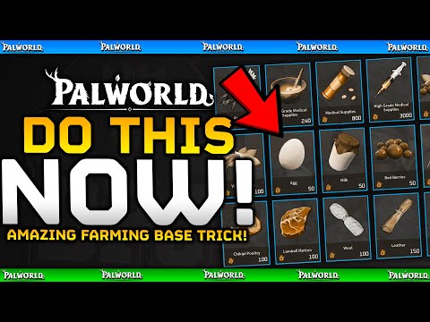 AMAZING BASE TRICK YOU NEED TO DO! - Palworld Feybreak Tips & Tricks / Guild Chest Base Food Trick