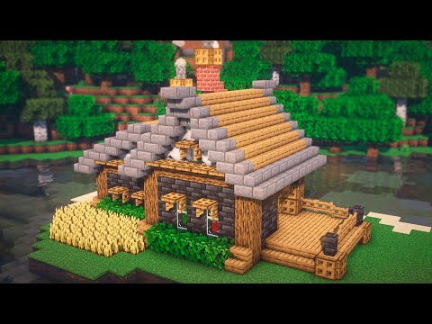 Construindo casa medieval no Minecraft!! Tutorial completo no meu cana