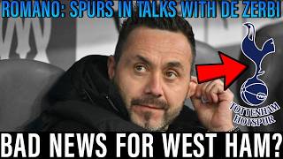 West Ham News | Spurs Masterstroke? | Fabrizio Romano Drops HUGE Manager Update | Bad Hammers News?