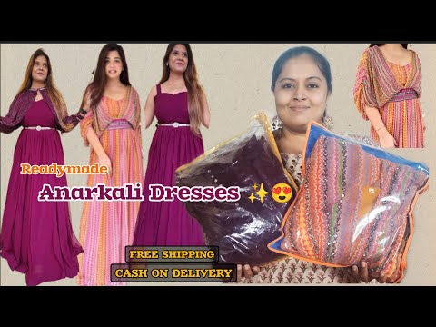 Summer Anarkali Dress Haul l Party wear Anarkali gown haul l Gown Review l Navnit Creation