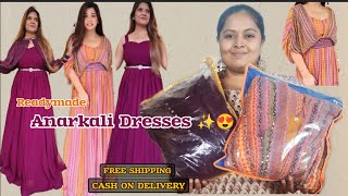 Summer Anarkali Dress Haul l Party wear Anarkali gown haul l Gown Review l Navnit Creation
