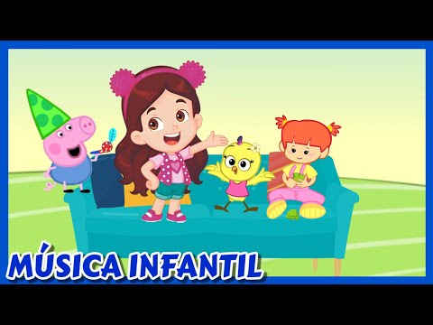 MÚSICA INFANTIL- CINCO BEBÊS PULANDO NO COLCHÃO- CLIPE ANIMADO- DESENHO