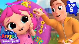 Top 5 episódios de dia dos pais 💙 Little Angel Brasil | Músicas Infantis em Português