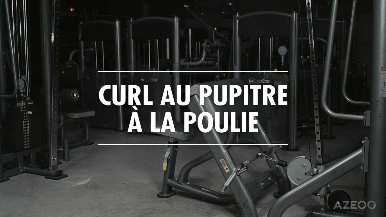 Curl al cavo su panca Scott