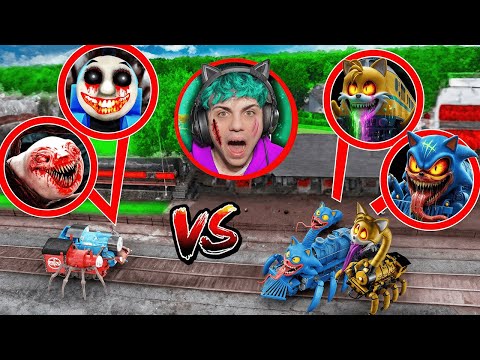 SONIC e TAILS vs Il TRENINO THOMAS vs CHOO CHOO CHARLES RIPRESI con il DRONE!!