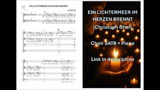 Ein Lichtermeer im Herzen brennt (Choir SATB + Piano)