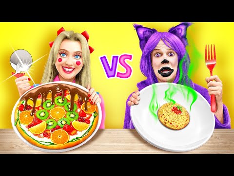 WYZWANIE PANI DELIGHT vs CATNAP 🐱🍔 Wielkie kontra małe jedzenie! Akcesoria kuchenne od 123 GO! FOOD