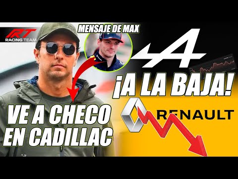 🚨 ¡ULTIMA HORA! ACCIONES de RENAULT a la BAJA y ALPINE en PROBLEMAS 🔥 MAX VE a CHECO en CADILLAC F1
