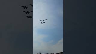 PLAF F-16C flying over Warsaw 2024