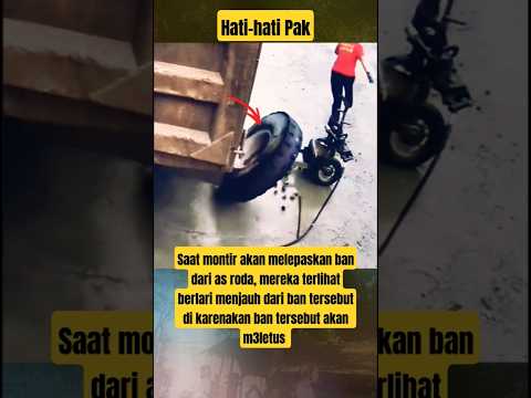 Ini yang Terjadi ketika Montir melepas Ban #berbagiinfo #beritaviral #shorts