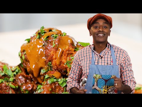 Fried Chicken With Chocolate Sauce As Made By Marcus Samuelsson Proper