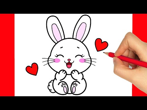 HOW TO DRAW A EASTER BUNNY EASY