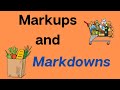 Understanding Markups and Markdowns