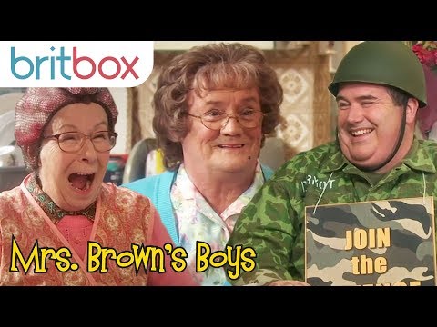 Awkward Tongue Twister Gives the Cast the Giggles | Mrs Brown's Boys