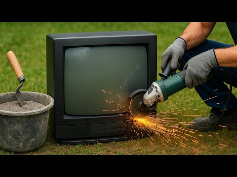 Top Creative Ideas for Recycling Old TVs and Cement. Cut Old TVs and Make Big Dollars