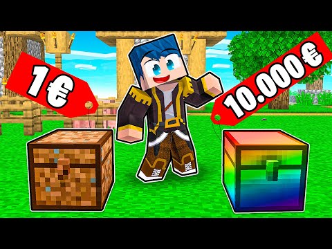 CASSA DA 1€ VS CASSA DA 1.000.000€! - MINECRAFT