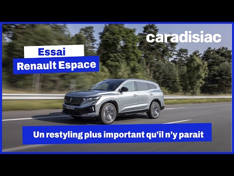 La version restylée du Renault Espace ne se contente pas d’une nouvelle face avant