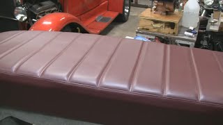 REUPHOLSTER 1952 GMC DIESEL SEAT (part 2)