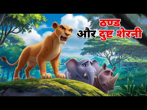 ठण्ड और दुष्ट शेरनी | THAND AUR DUSHT SHERNI KAHANI | HINDI MORAL STORY | HINDI KAHANI | FAIRYTALES