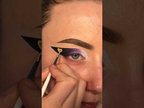 makeup inspired by pride flags - non-binary💛🤍💜🖤 #makeup #makeuptutorial